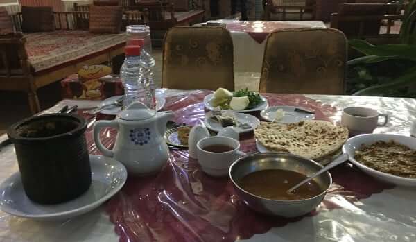 Evening Meal -Restaurant Yazd