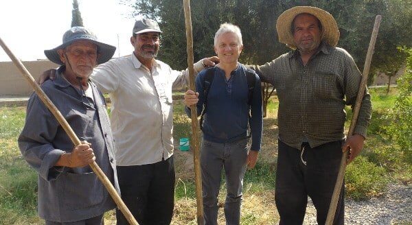 Gardeners and Pascal in Yazd