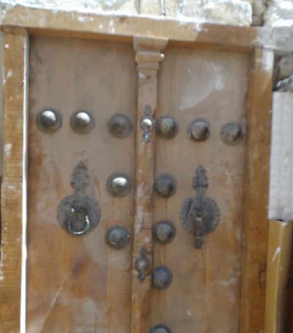 Detail of a front door in Kashan