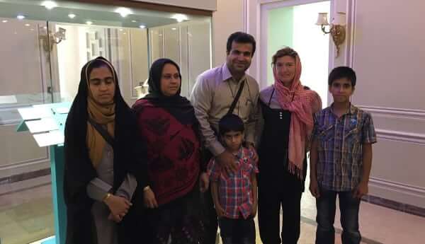 New meeting with a family in Yazd