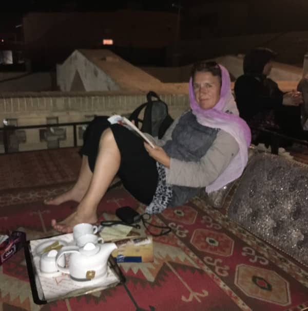 Repos en terrasse - Yazd