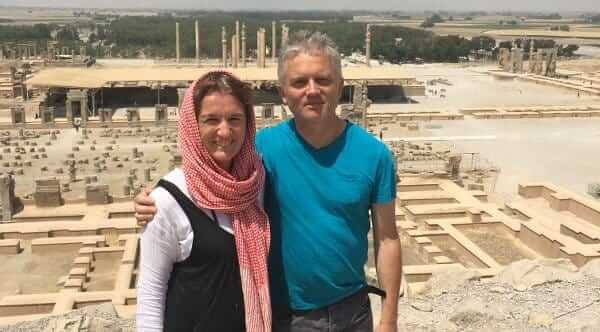 plunging view of Persepolis