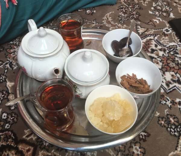 Tea at Kashan restaurant