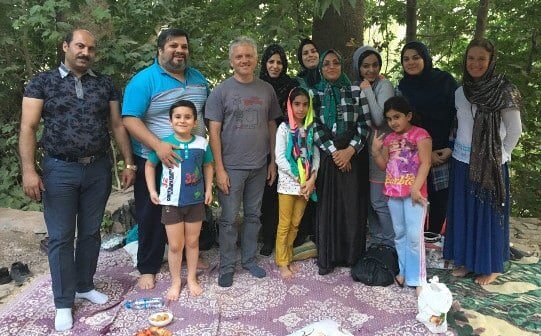 A family meeting in Abyaneh-improvised picnic 