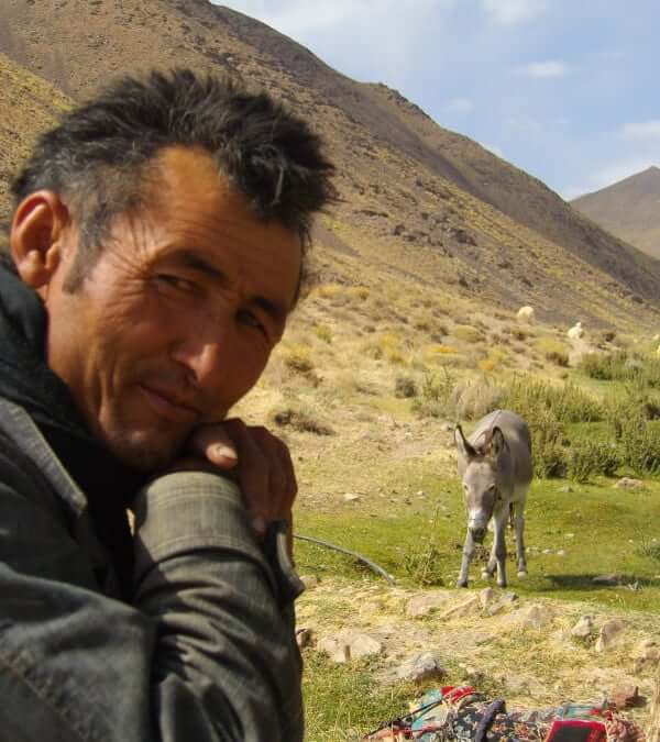 A shepherd in Iran, a little surprised to see us 