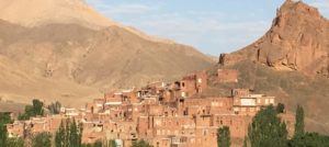 View of Abyaneh from the surrounding mountains